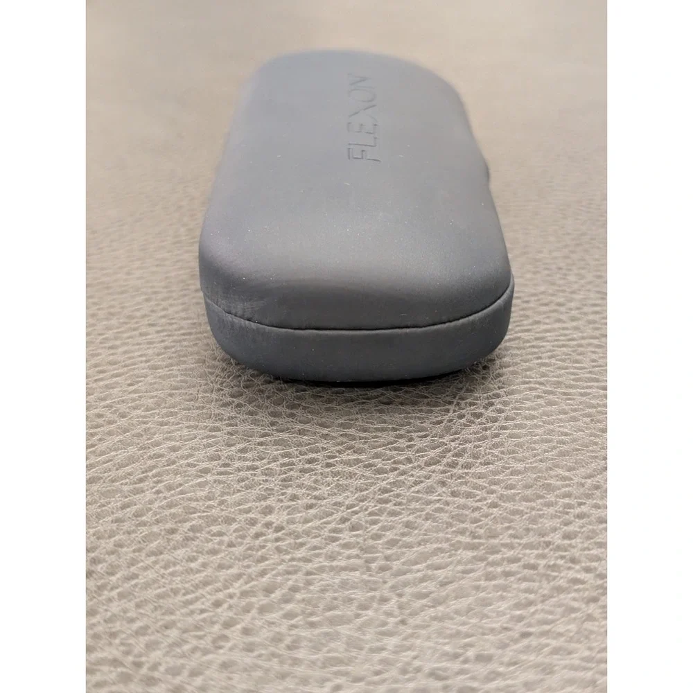 Genuine Flexon Designer Eyeglass Sunglass Hard Shell Case Dark Blue / Charcoal